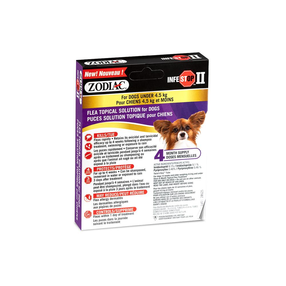 Zodiac Infestop II Flea Topical Solution for Dogs Under 45kg_FRONT NO BG Medium